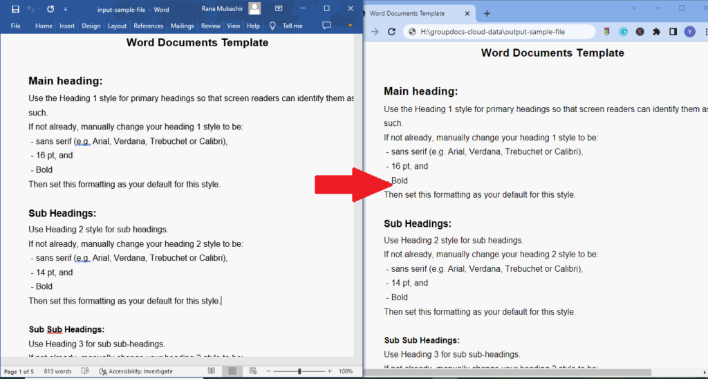 Convert Word Document to HTML in Java