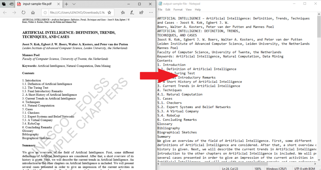 How to Convert PDF to Text File Programmatically in Java